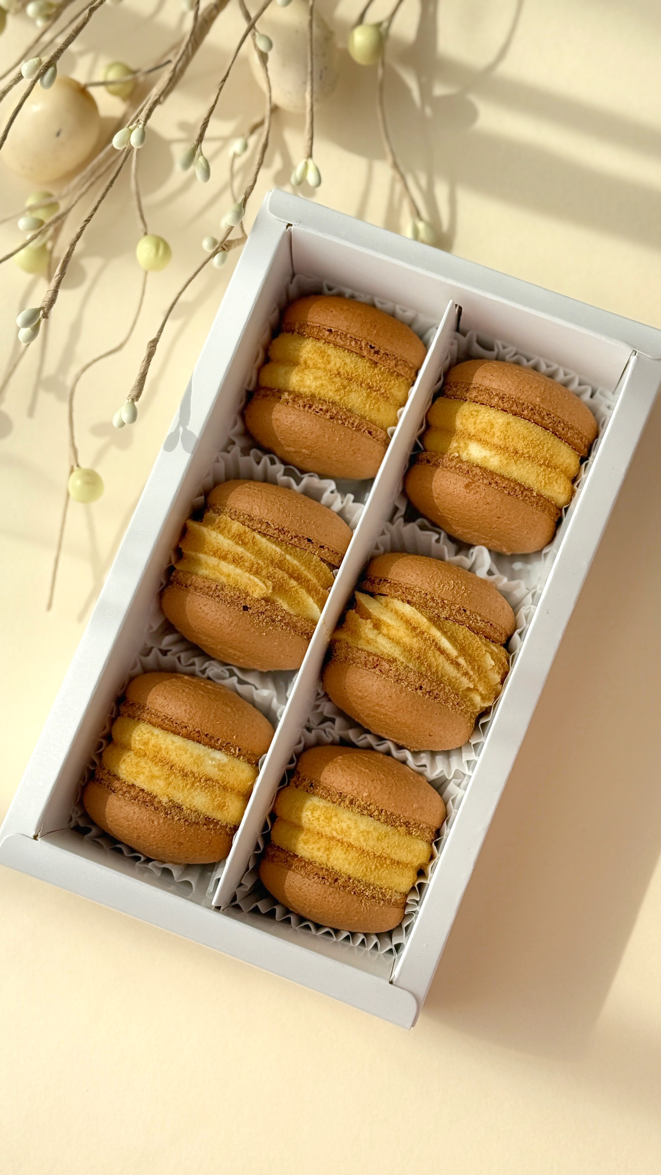 Шоколадні макаронси у коробці